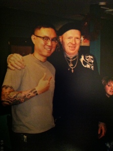 Legendary British tattooer George Bone stops by Tsunami while on holiday in Portland.